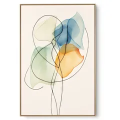 Quadro Decorativo Rosa Aquarela I