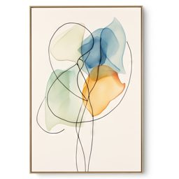 Quadro Decorativo Rosa Aquarela I