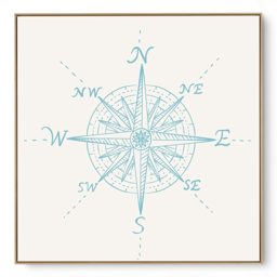 Quadro Decorativo Rosa Dos Ventos I