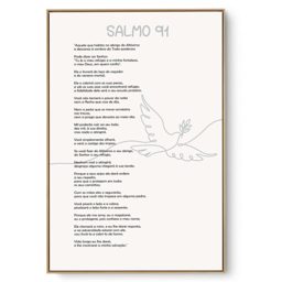 Quadro Decorativo Salmo 91 I