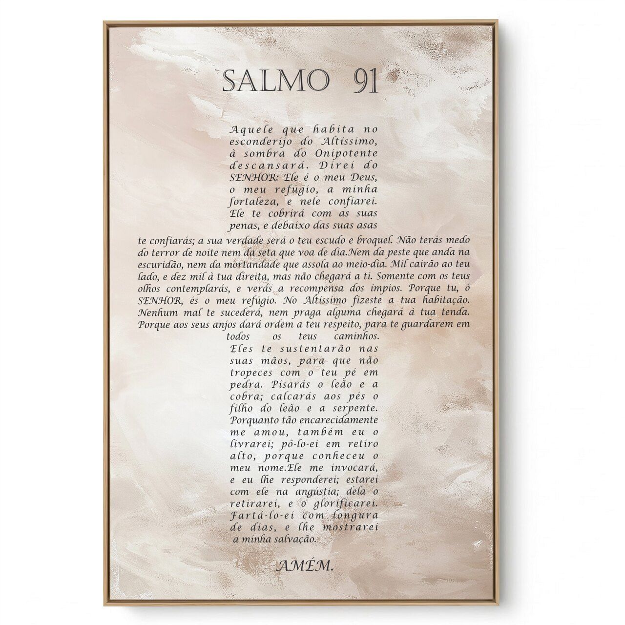 Quadro Decorativo Salmo 91 IV