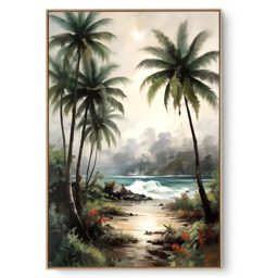 Quadro Decorativo Serie Coqueiros IV