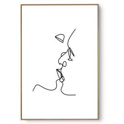 Quadro Decorativo Traço Casal