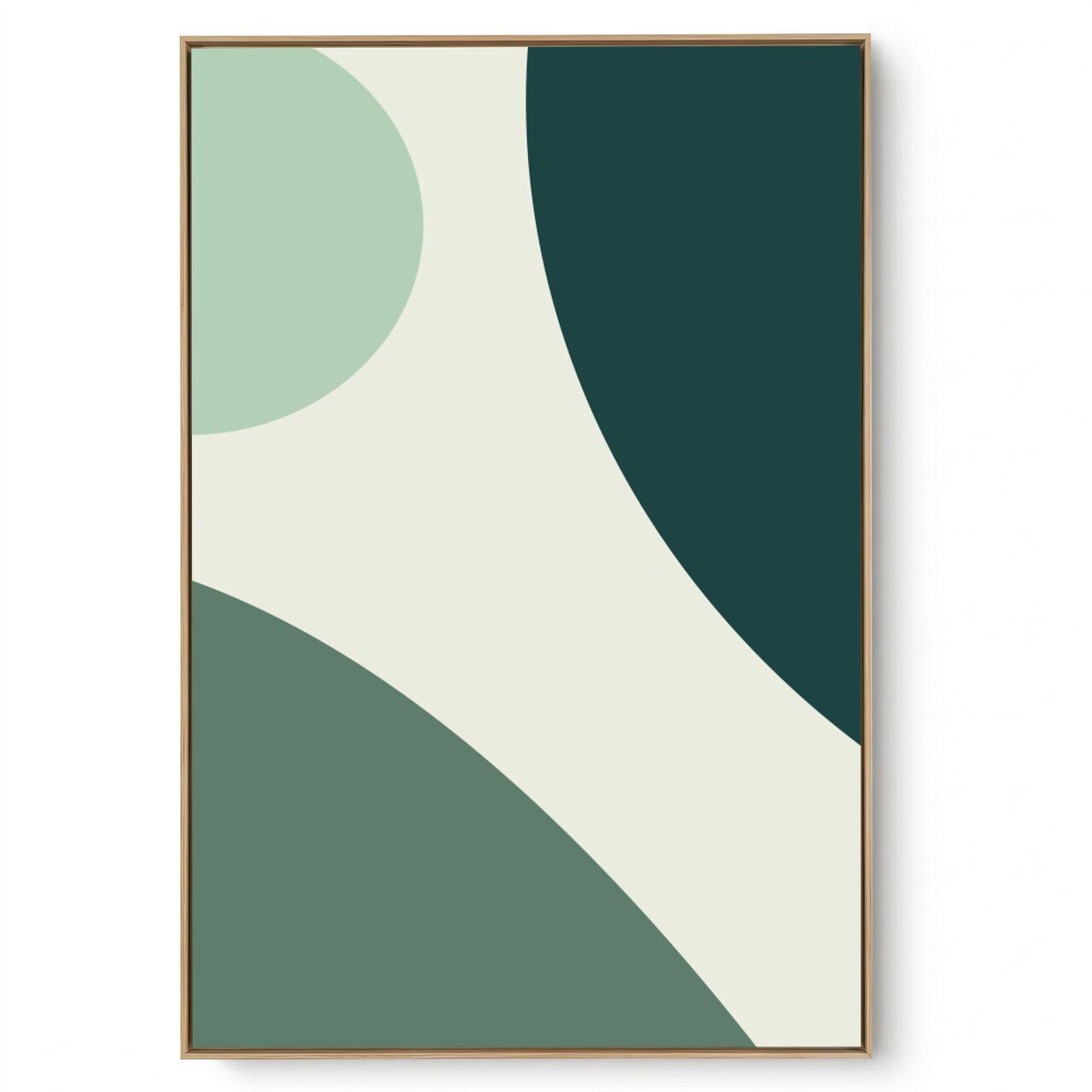 Quadro Decorativo Abstrato Tons Verde I