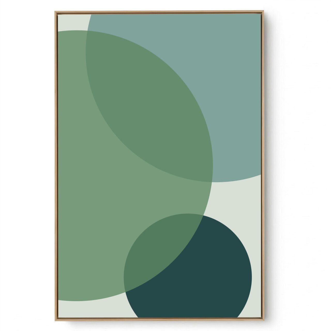 Quadro Decorativo Abstrato Tons Verde II