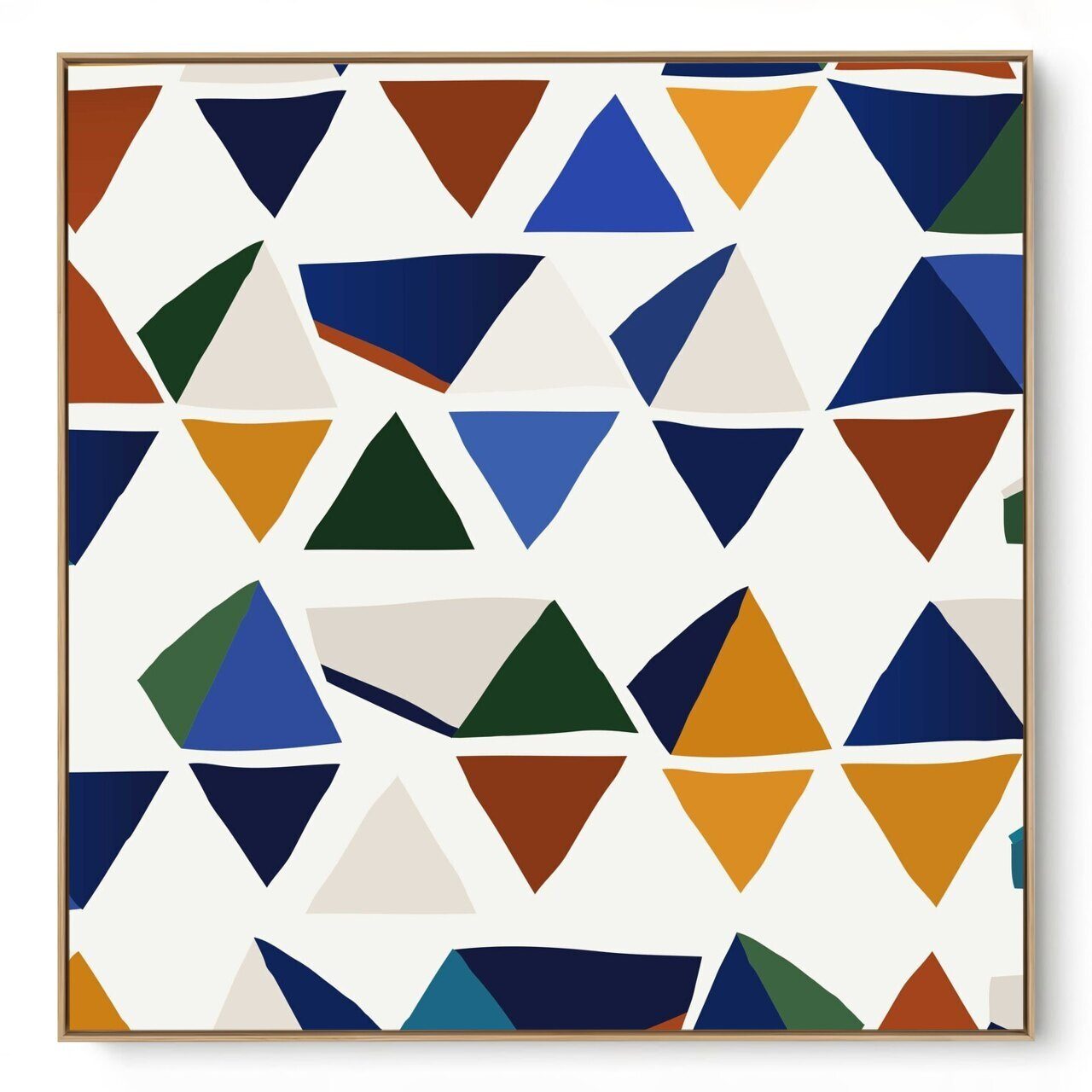 Quadro Decorativo Triângulos Único
