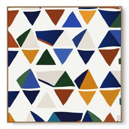 Quadro Decorativo Triângulos Único