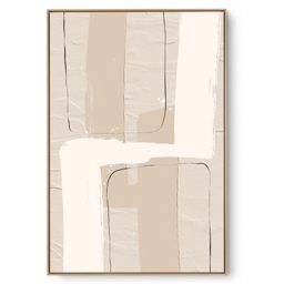 Quadro Decorativo Abstrato Tx Crema II
