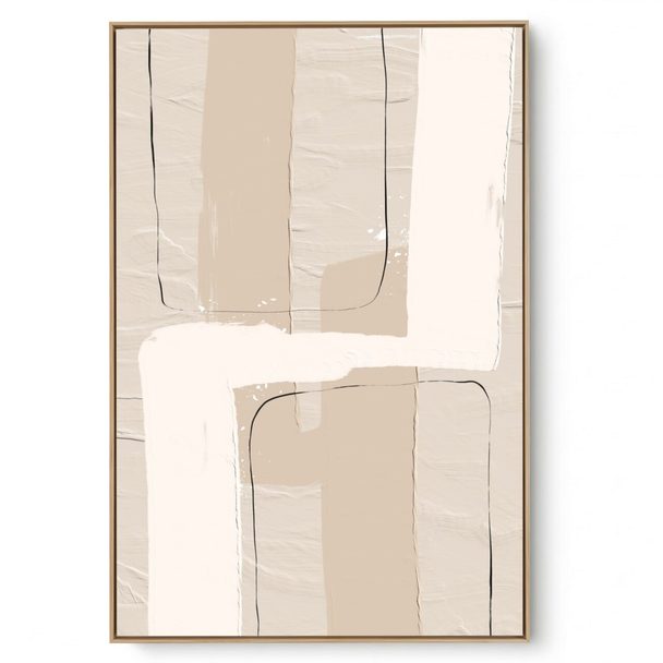 Quadro Decorativo Abstrato Tx Crema II