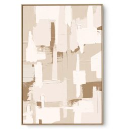 Quadro Decorativo Abstrato Tx Crema III