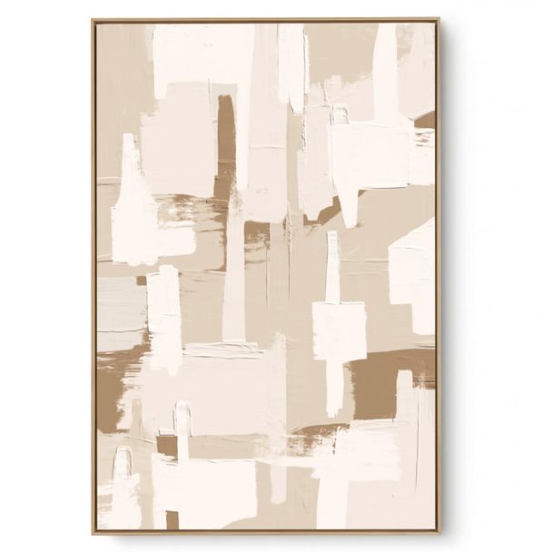 Quadro Decorativo Abstrato Tx Crema III