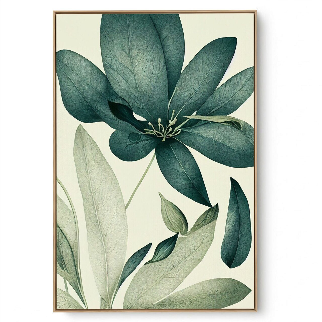 Quadro Decorativo Verde Folha I