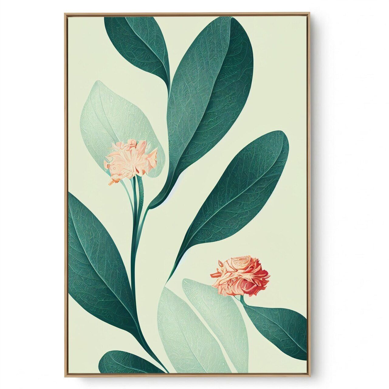 Quadro Decorativo Verde Folha II