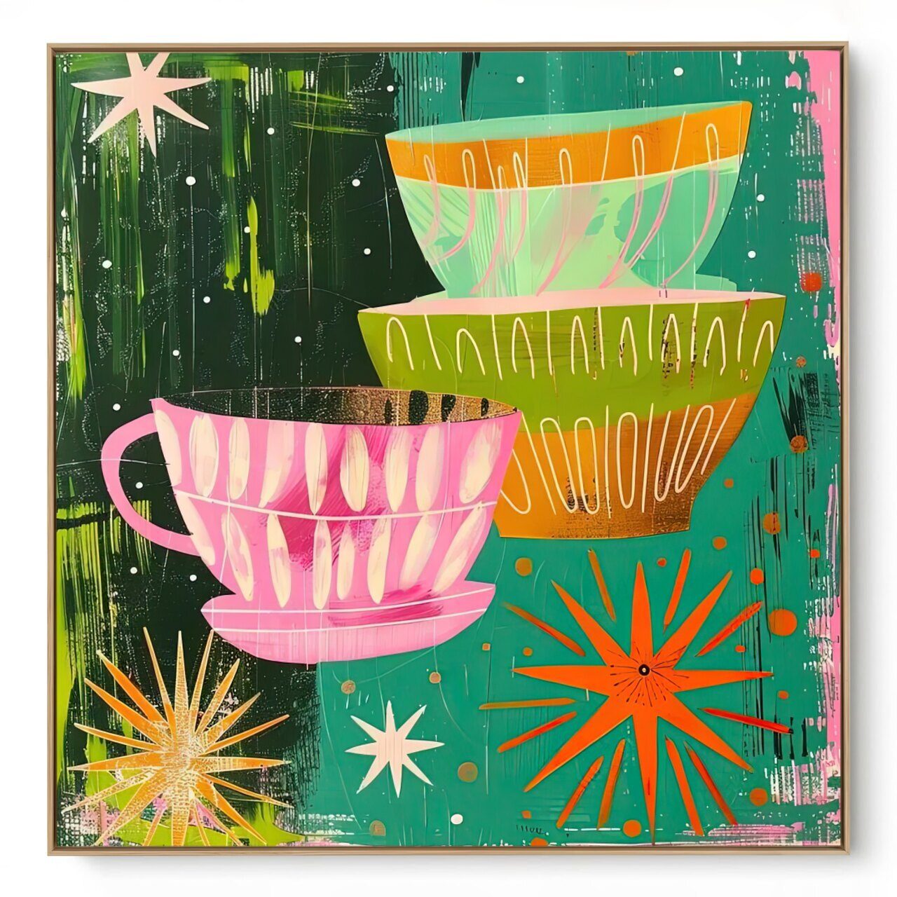 Quadro Decorativo Xícaras I