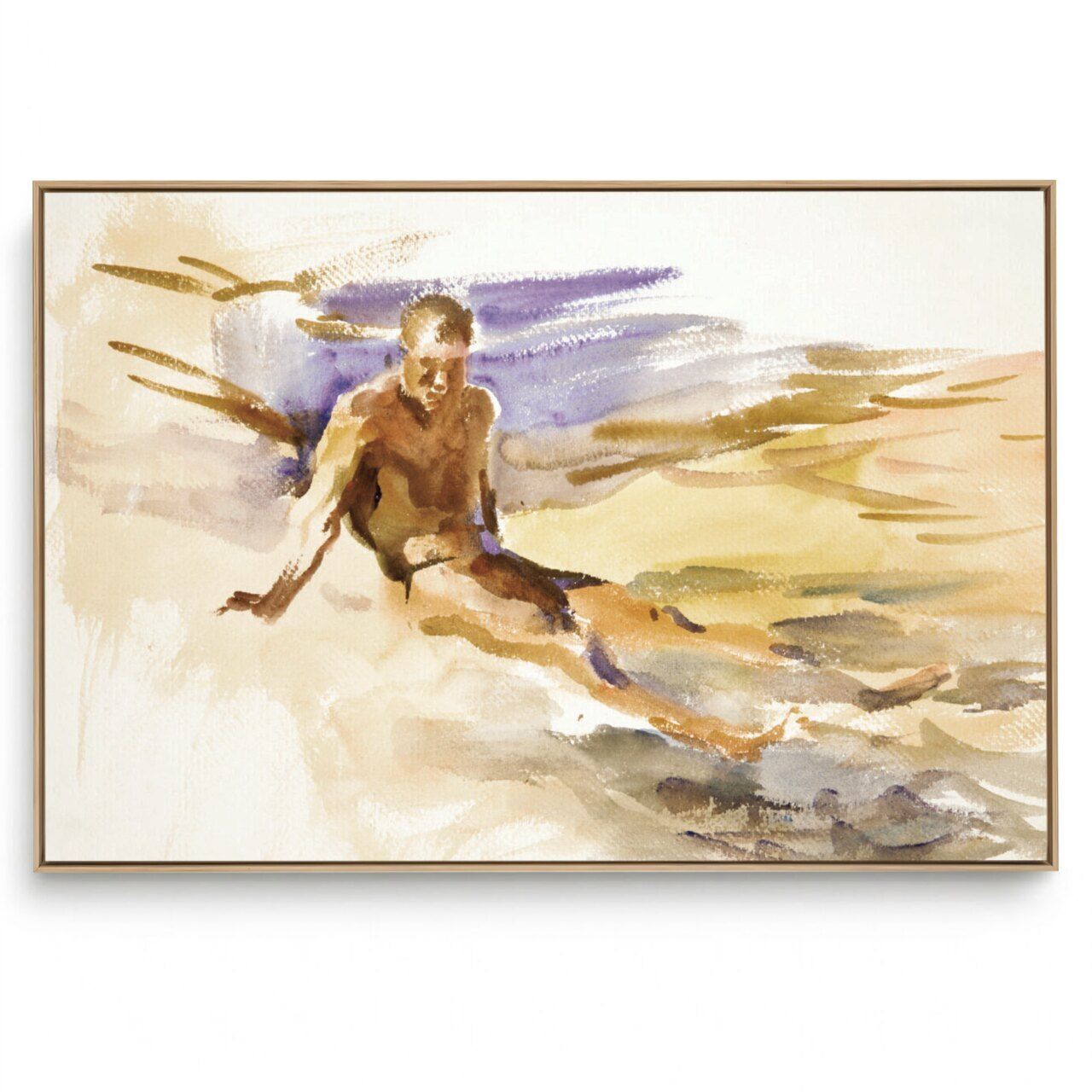 Quadro Decorativo Reprodução Pintores - John Singer - Bather  1917