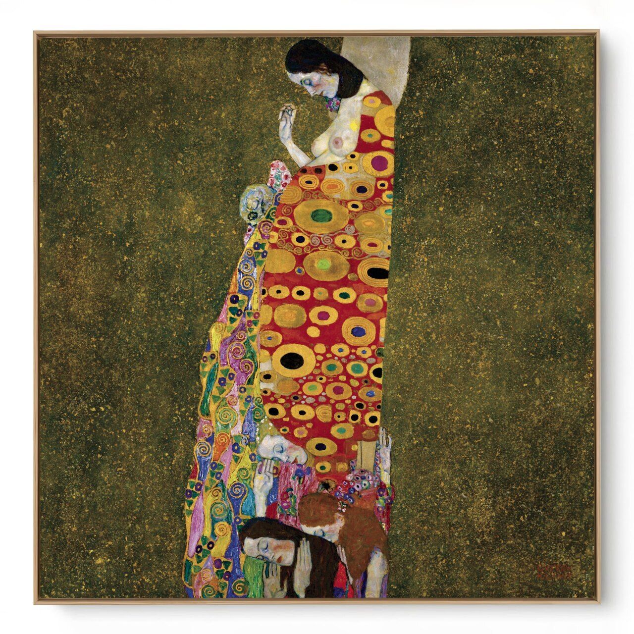 Quadro Decorativo Reprodução Pintores - Klimt - Hope 1907 - 1908