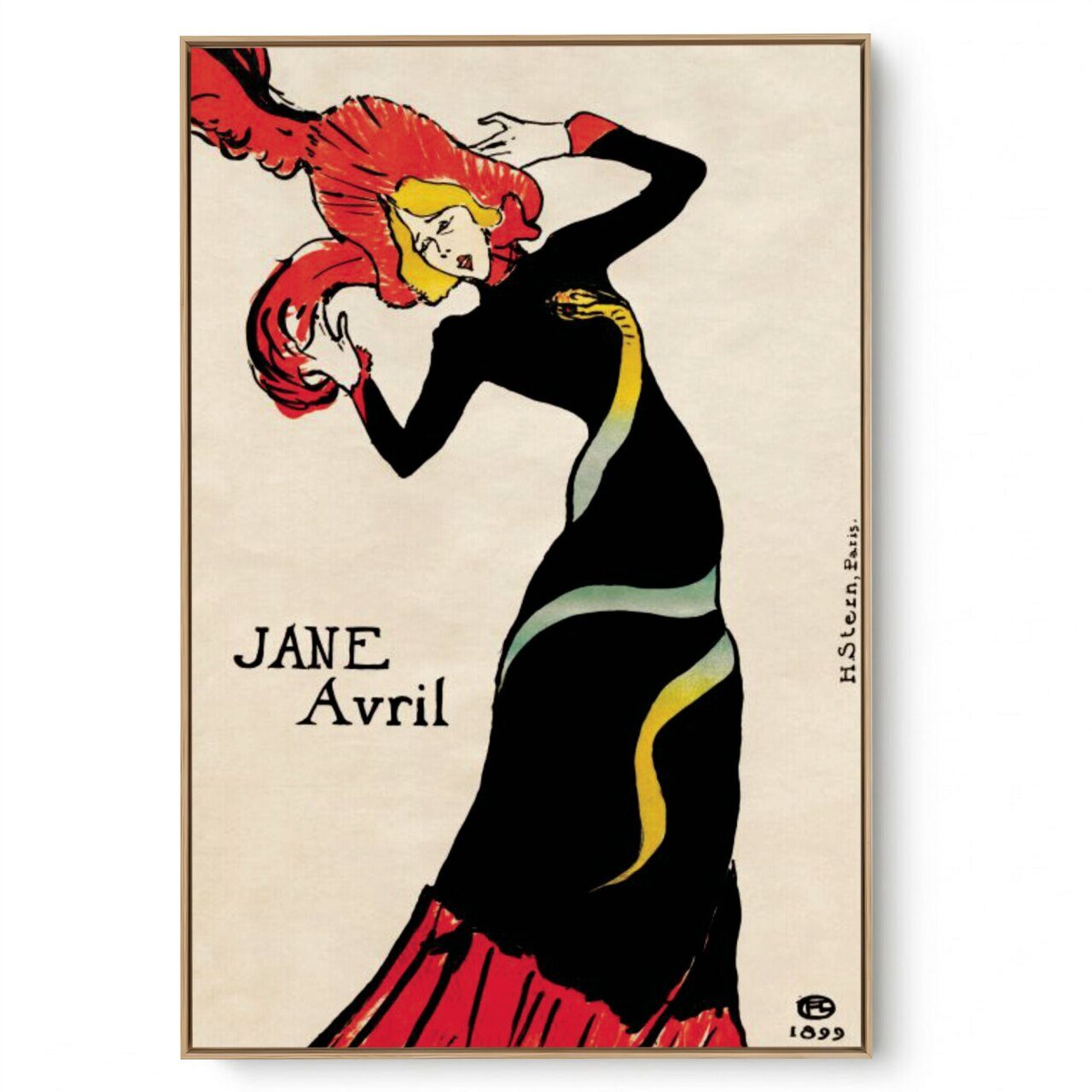 Quadro Decorativo Reprodução Pintores - Lautrec - Jane Avril