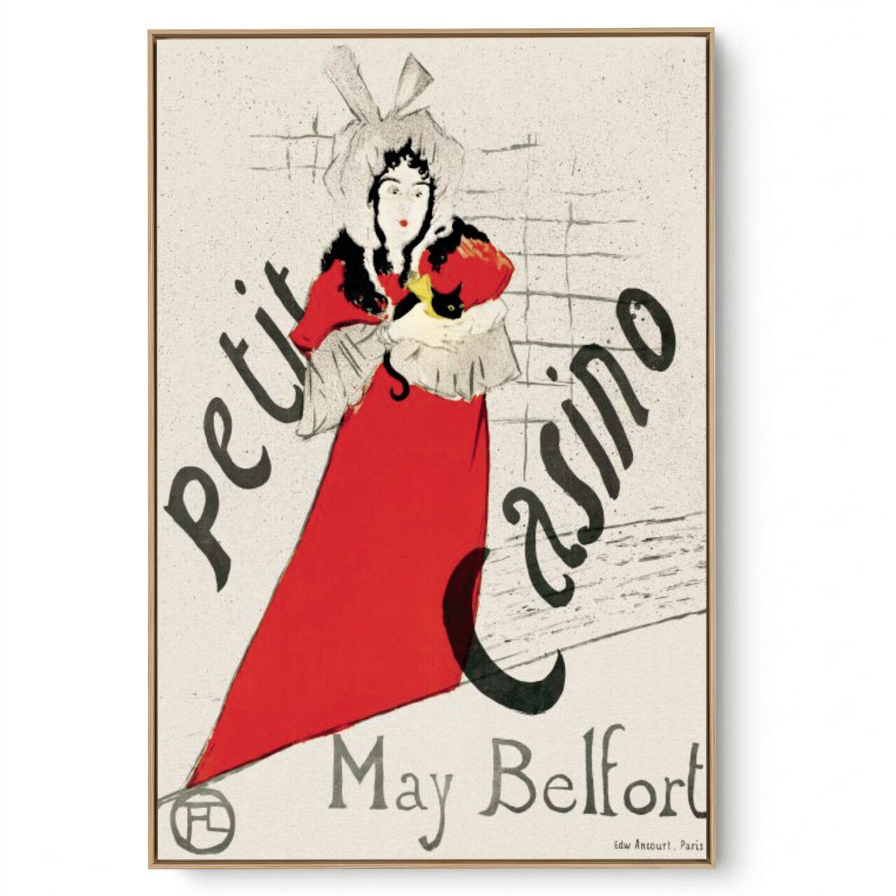 Quadro Decorativo Reprodução Pintores - Lautrec - May Belfort 