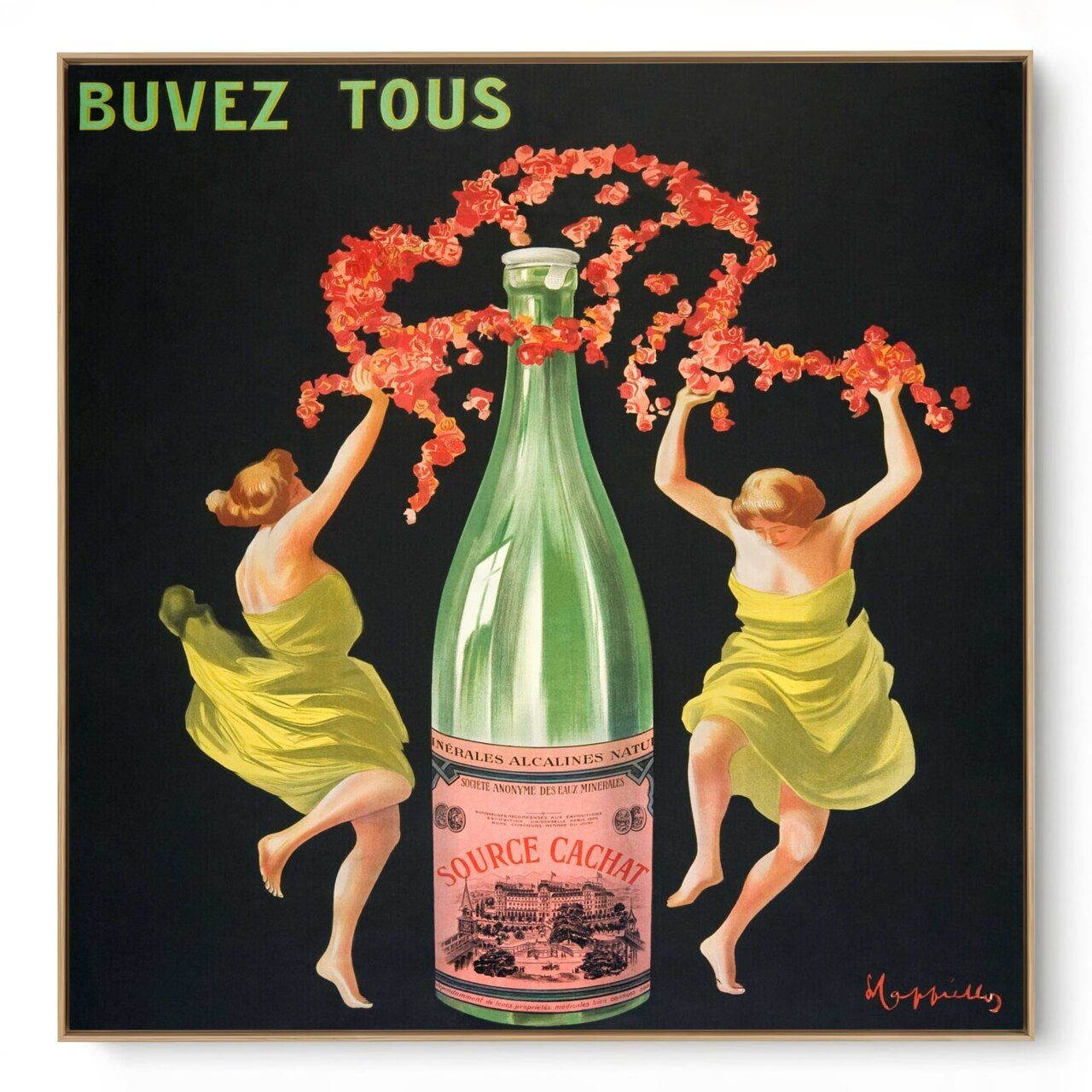 Quadro Decorativo Reprodução Pintores - Leonetto Capiello - Evian Cachat 1912