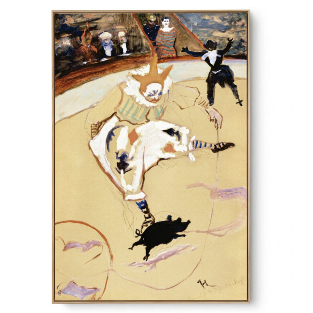 Quadro Decorativo Reprodução Pintores - Lautrec - No Circo Fernando