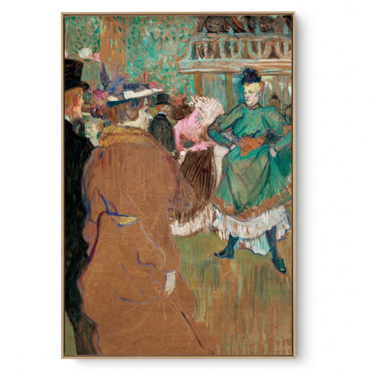 Quadro Decorativo Reprodução Pintores - Lautrec  -Quadrilha No Moulin Rouge 