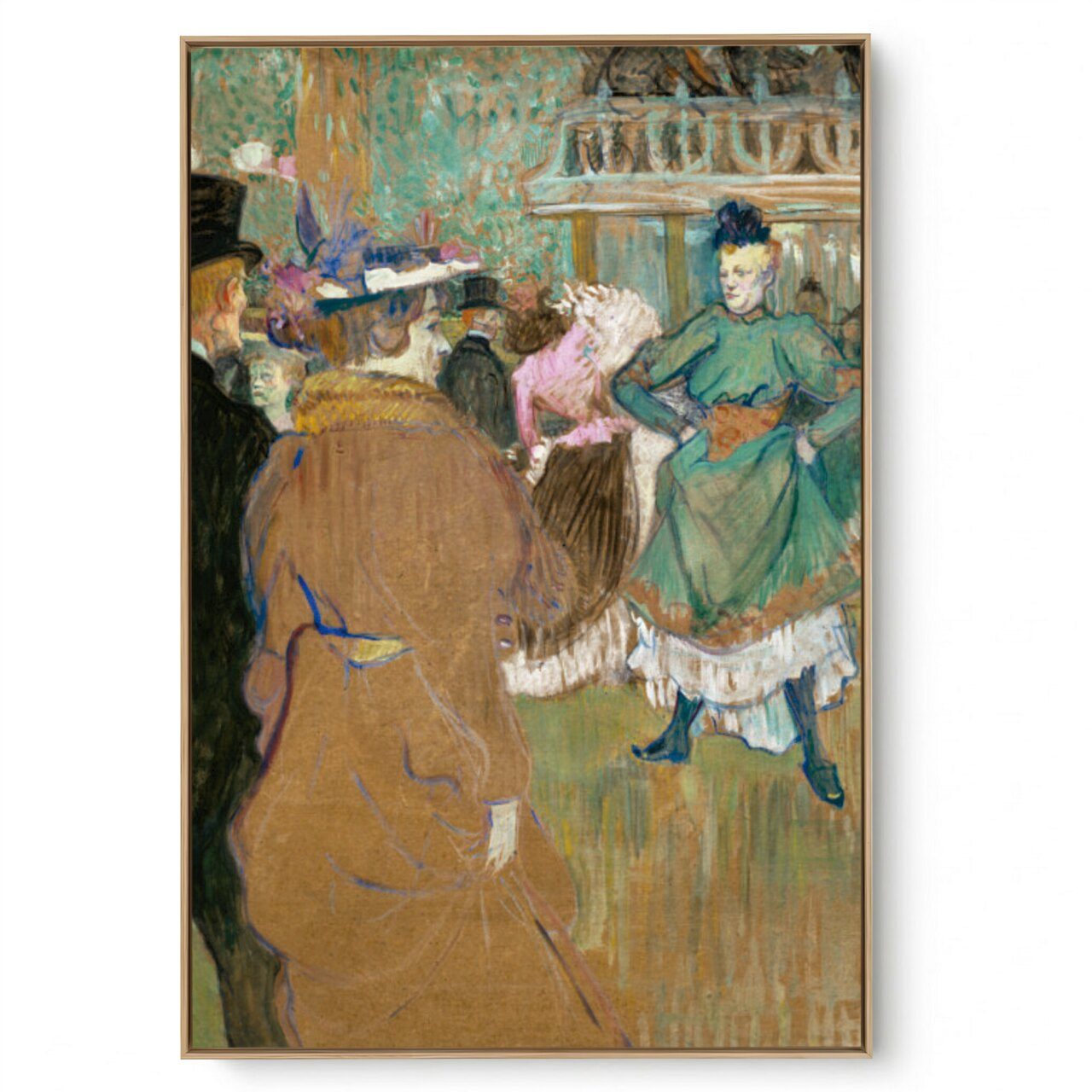Quadro Decorativo Reprodução Pintores - Lautrec  -Quadrilha No Moulin Rouge 