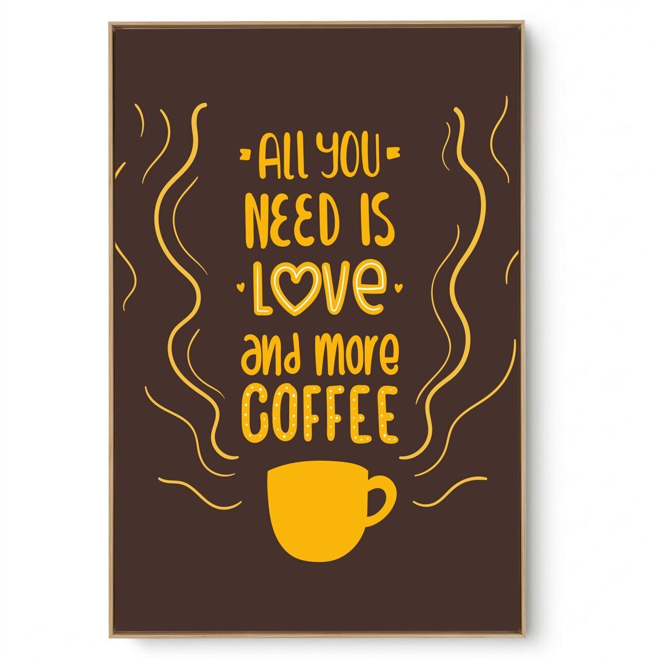 Quadro Decorativo  All You Need is Coffee
