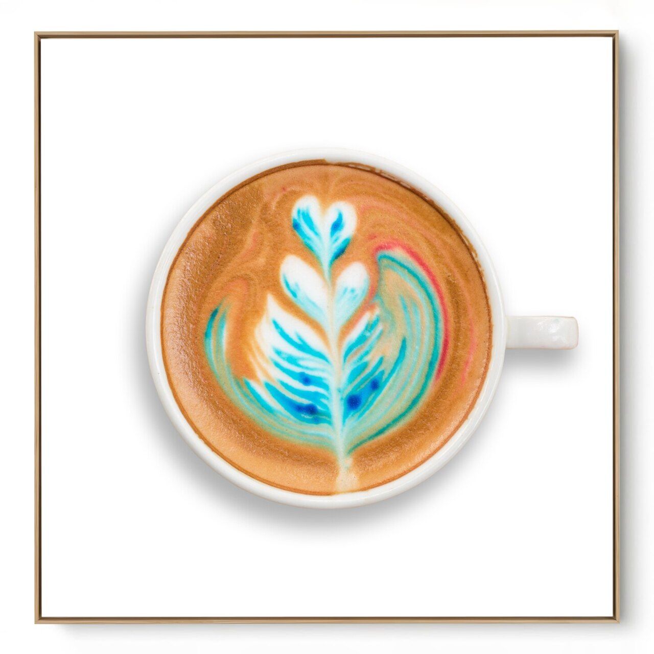 Quadro Decorativo Cozinha Café Flor