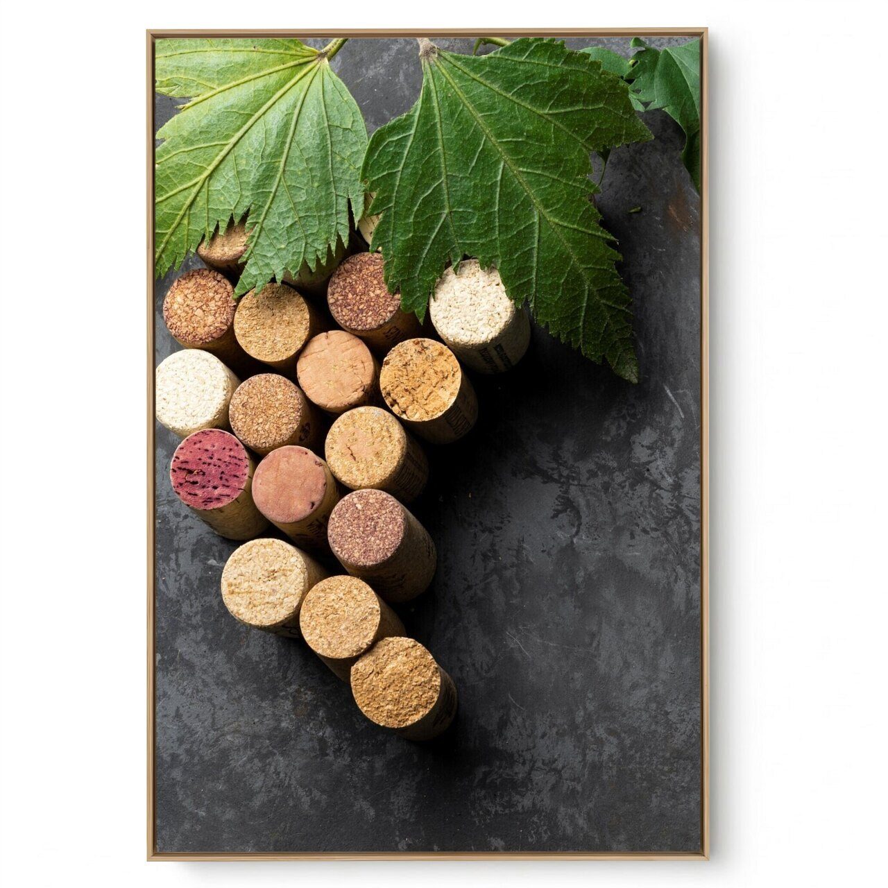 Quadro Decorativo Uva Rolha