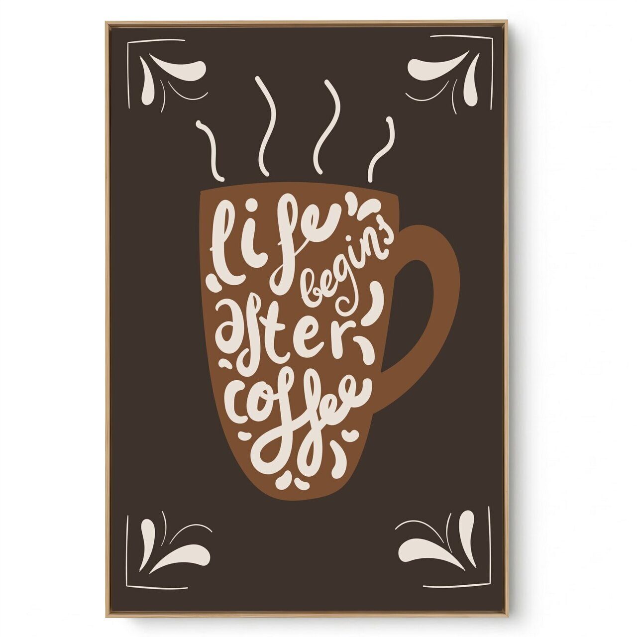 Quadro Decorativo Vida Após o Café