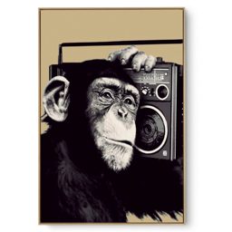 Quadro Decorativo Música Monkey Song III