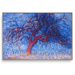 Quadro Decorativo Reprodução Pintores - Piet Mondrian - Árvore Vermelha 1910