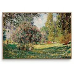 Quadro Decorativo Reprodução Pintores Claude Monet - The Parc Monceau 1876