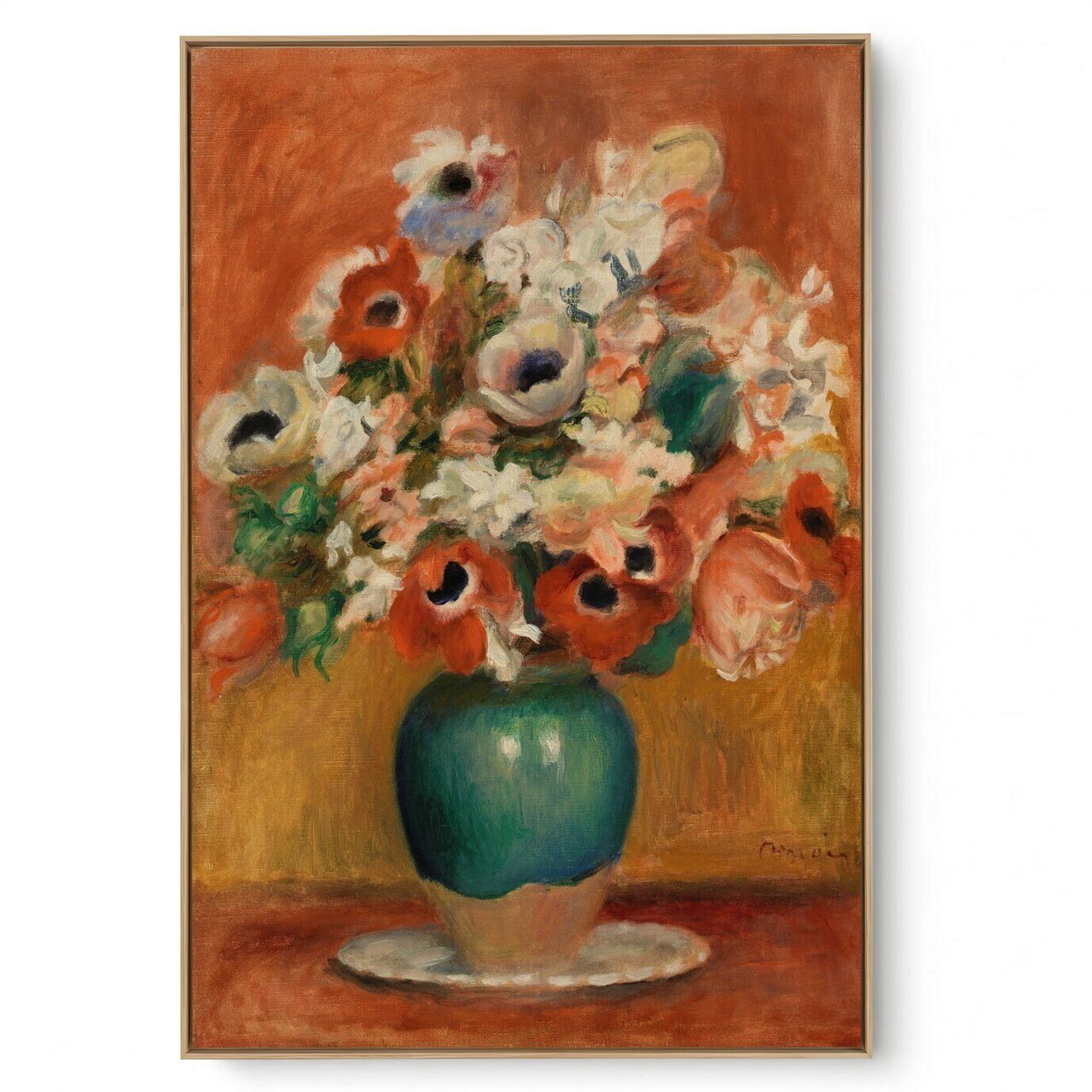 Quadro Decorativo Reprodução Pintores - Renoir - Flores 1885