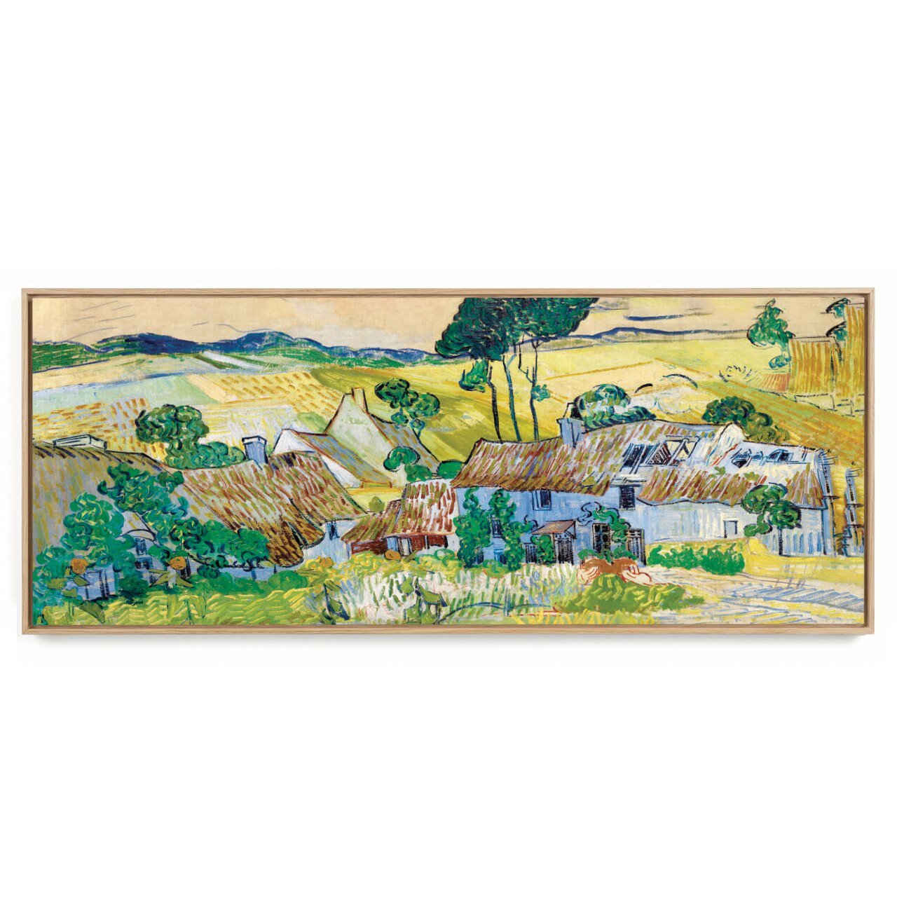 Quadro Decorativo Reprodução Pintores  Fazendas De Vincent Van Gogh