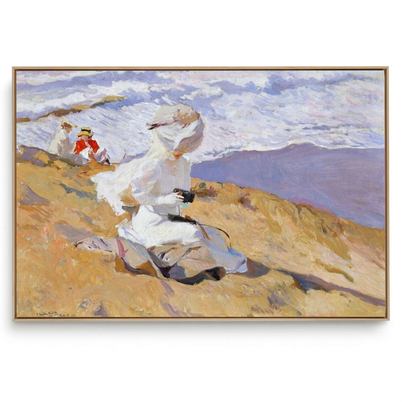 Quadro Decorativo Reprodução Pintores - Joaquín Sorolla - Capturing The Moment