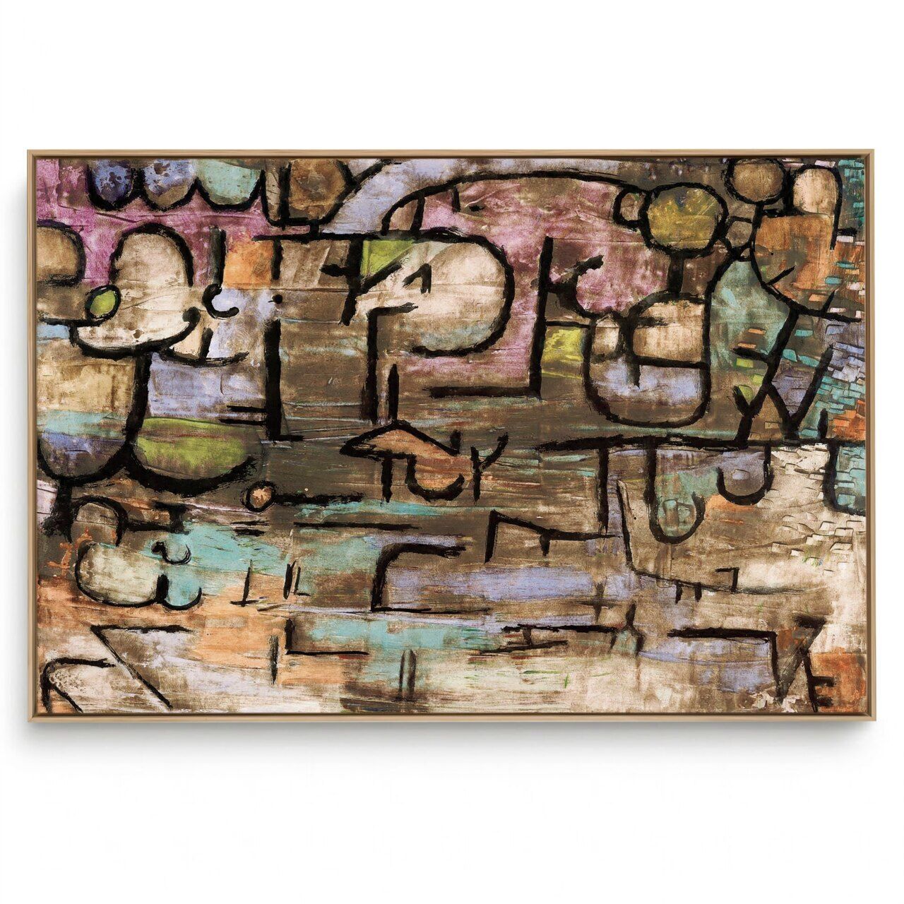 Quadro Decorativo Reprodução Pintores Paul Klee After The Flood 