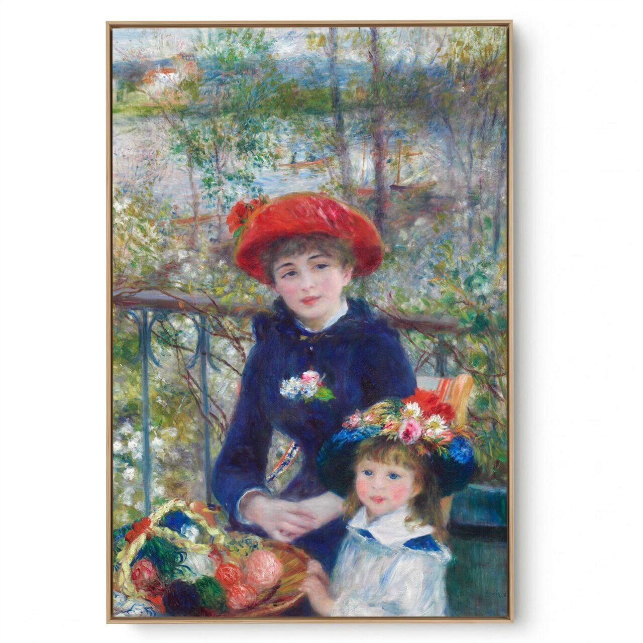Quadro Decorativo Reprodução Pintores - RENOIR -  Duas Irmãs