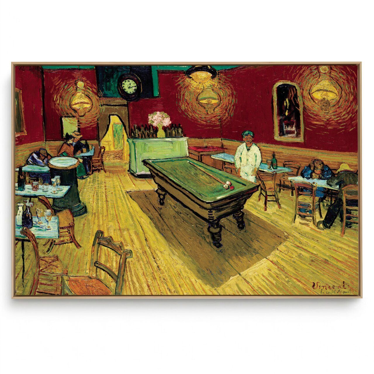 Quadro Decorativo Reprodução Pintores - Van Gogh Le Café De Nuit