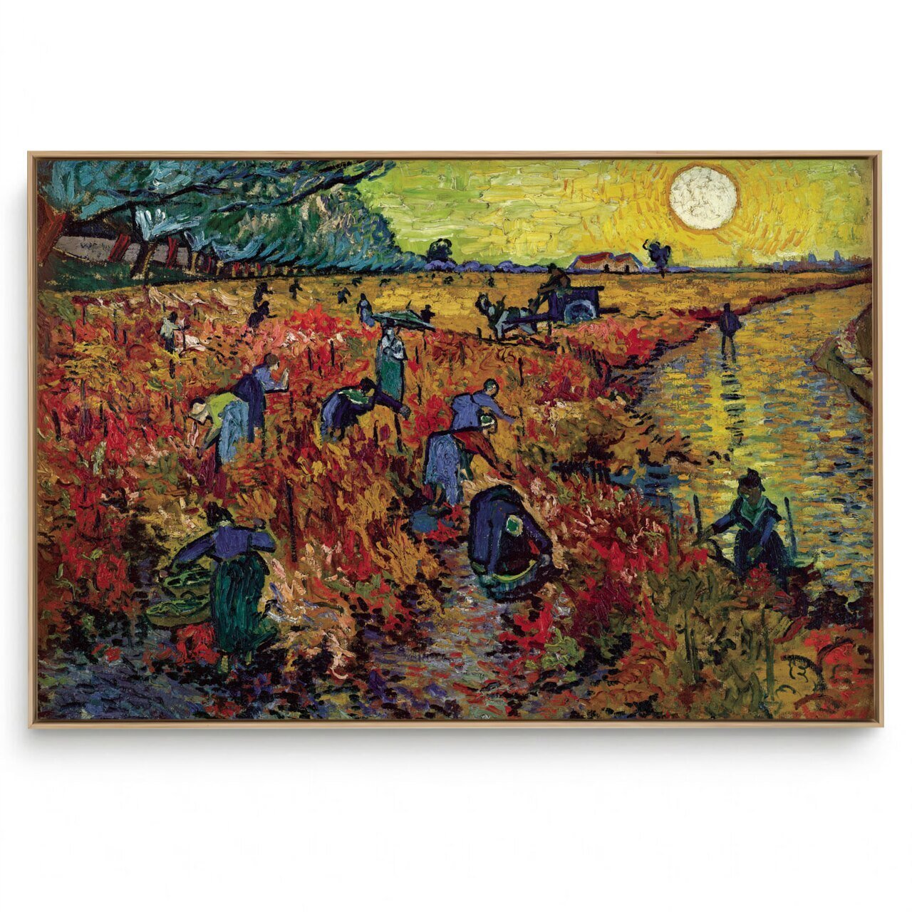 Quadro Decorativo Reprodução Pintores -  Vincent Van Gogh The Red Vineyard 1888