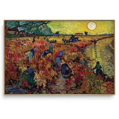 Quadro Decorativo Reprodução Pintores - Vincent Van Gogh The Red Vineyard 1888