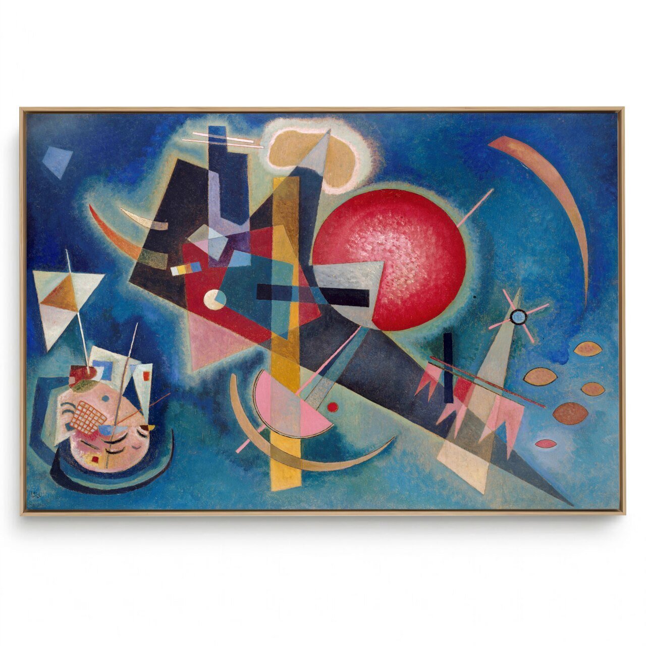 Quadro Decorativo Reprodução Pintores -  Kandinsky Em Azul