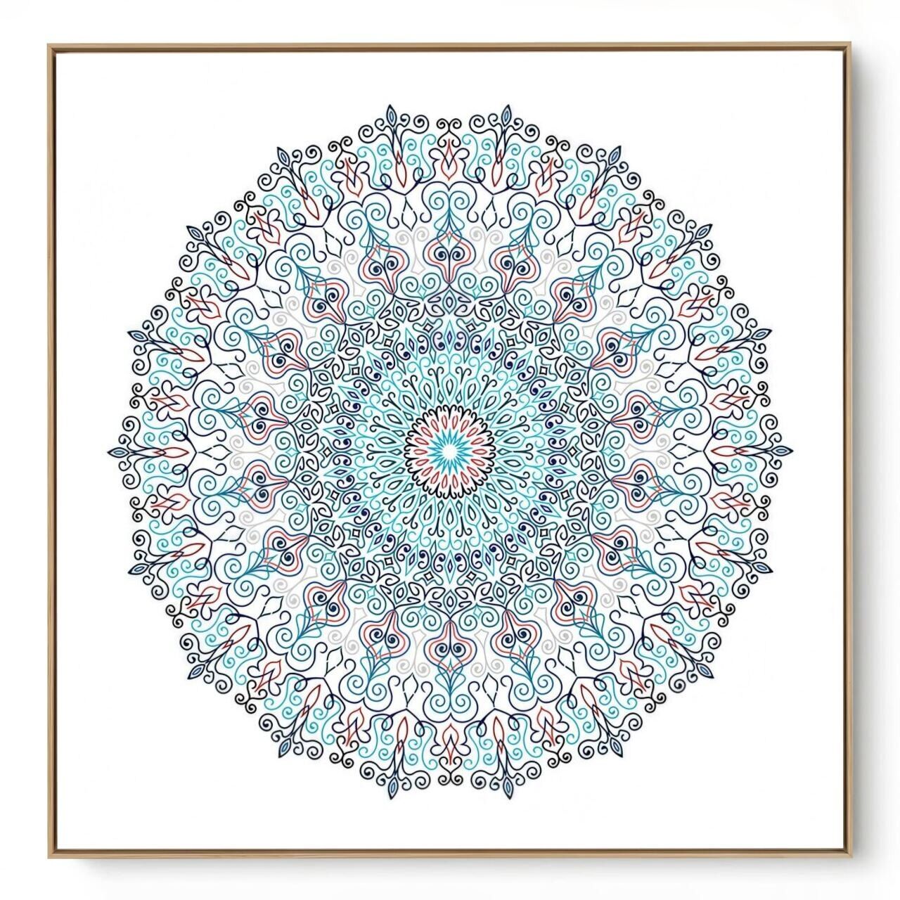 Quadro Decorativo  Mandala Azul II