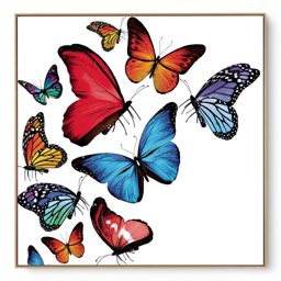 Quadro Decorativo Borboletas Coloridas