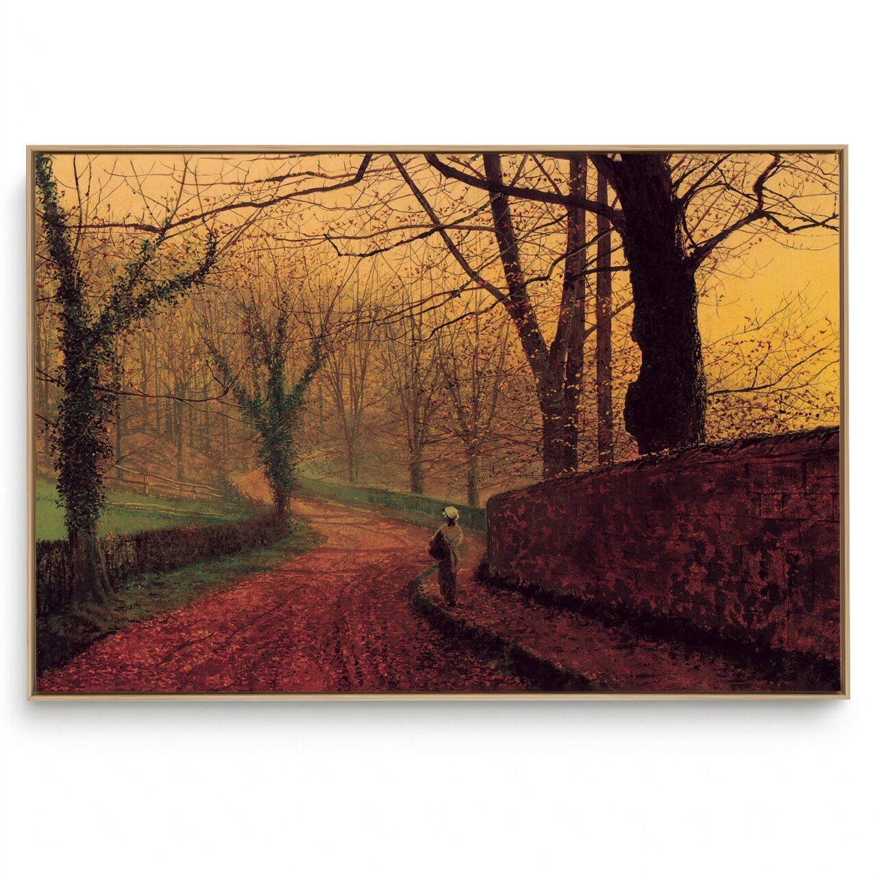 Quadro Decorativo Reprodução Pintores - Atkinson - Stapleton Park near Pontefract Sun