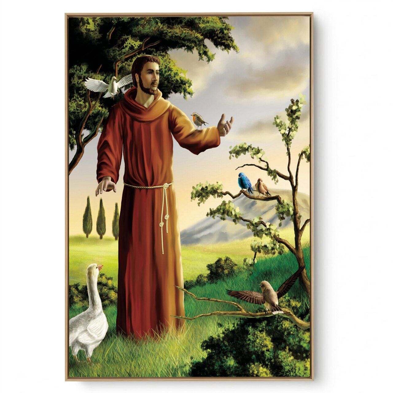 Quadro Decorativo Religioso São Francisco 