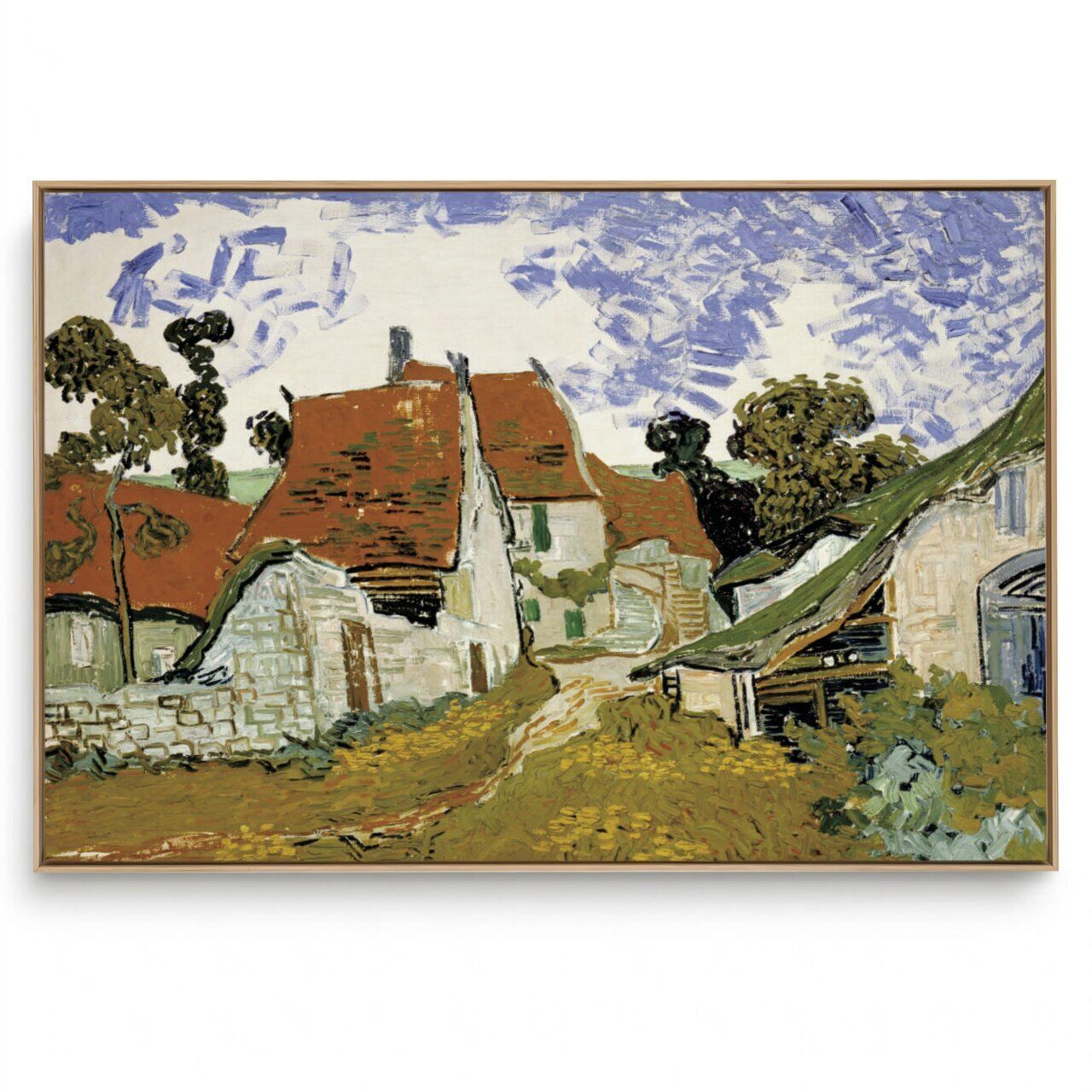 Quadro Decorativo Reprodução Pintores - Vincent Van Gogh - Street In Auvers-Sur-Oise 