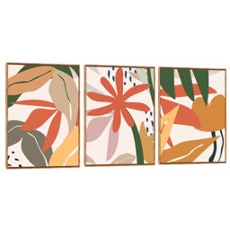 Quadro Decorativo Composição Trio Flor Viva
