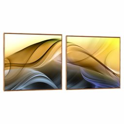 Quadro Decorativo Composição Duplo Luz E Sombra