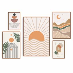Quadro Decorativo Composição Boho I